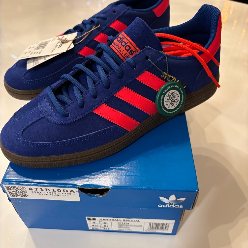 Adidas Handball Spezial Blue Sneakers.  Brand new.  With Tags.  Stock X Verified